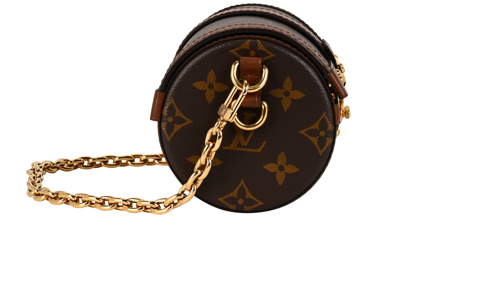 Papillon Trunk Bag, &pound;1,800, Handbags, Brown, Canvas, Side view